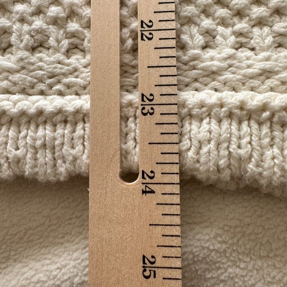 Vintage Hunt Club Women's Cream Made In USA Cotton Sweater SZ Large Academia - Picture 5 of 9